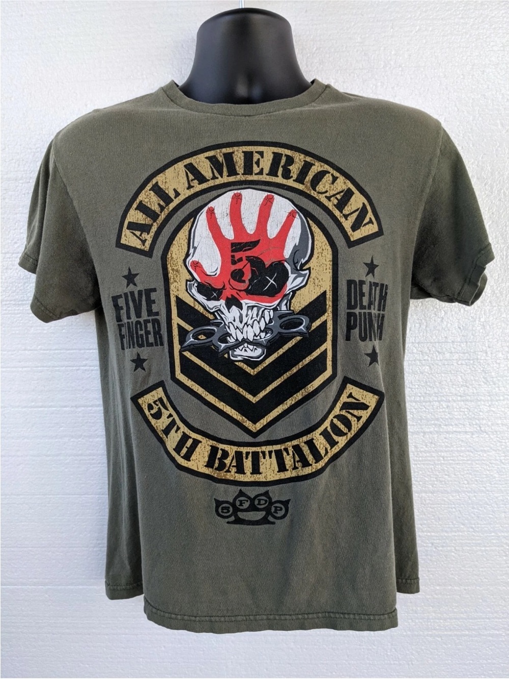 All American Five Finger Death Punch 5th Battalion Graphic Tee - Size Large